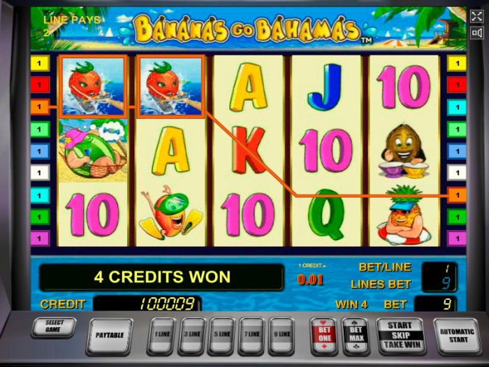 Игровой автомат «Bananas Go Bahamas» в казино Чемпион